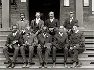 Invention Prints: George Washington Carver and Colleagues on Steps