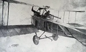 1916 Prints: German aircraft gunner during world war one 1916
