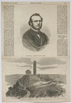Magazine Prints: German bookseller, Christian Bernhard Freiherr von Tauchnitz