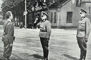 Norway Prints: Germans surrender Akershus Fortress; Oslo; Norway; to Terje Rollem on 11 May 1945