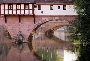 Connectivity Prints: Germany, Nuremberg, bridge over Pegnitz River at Henkerturm