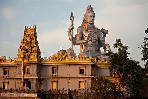 Front Views Prints: Giant statue of Lord Shiva, Murudeshwar Temple, Murudeshwar, Karnataka, India, Asia