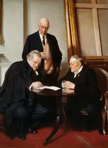 Full Length Prints: Gilbert Keith Chesterton, Maurice Baring and Hilaire Belloc