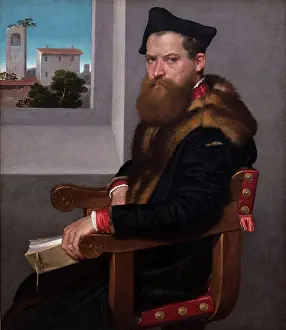 Teacher Prints: Giovanni Battista Moroni; Italian; Albino; 1524-1578 Albino; Bartolommeo Bonghi (died 1584); Oil on canvas