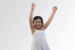 Expressions Prints: Girl enjoying herself