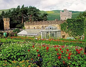 Imposing Prints: Glenveagh Castle, Co Donegal, Ireland, Potager garden and Orangery