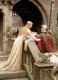 Adult Animal Prints: God Speed 1900 Edward Blair Leighton (1835-1922 British) Oil On Canvas Christie's Images