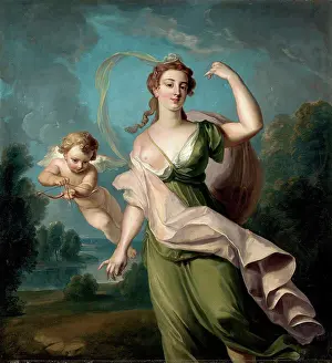 Nude Prints: The Goddess of Love Philippe Mercier (1689-1760 French) Oil on canvas