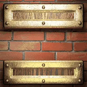 2013 Prints: gold on brick background gold on brick background Copyright: xZoonar