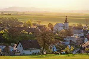 Property Prints: Gothic church in the village of Slovenske Pravno, Slovakia