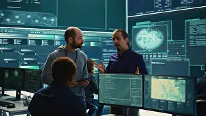 Big Data Prints: Governmental cyber defense team using advanced technology to secure information