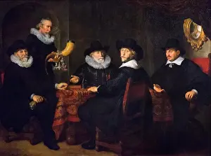 Adult Sonly Prints: The Governors of the Kloveniersdoelen; Oil on canvas; 1642 Govert Flinck; Dutch; 1615 - 1660 Rijksmuseone; Amsterdam;