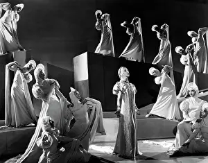 1937 Prints: Grace Moore (center), on-set of the Film