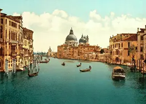 Out Door Prints: Grand Canal, Italy, Photochrome Print, Detroit Publishing Company, 1900