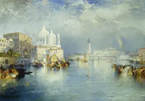 Moored Prints: Grand Canal, Venice. Thomas Moran (1837-1926)