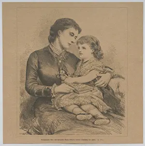 Monthly Prints: Grand Duchess Alice and Princess Marie Viktoria Feodore Leopoldine von Hessen from Illustrated World