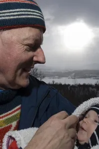 Secure Prints: A grandfather with his grandson, Sweden