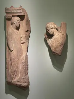 Grave Prints: Grave Stela, 400-350 BC. Greece