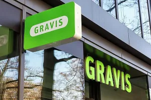 Computers Prints: Gravis brand shop with logo retail in Stuttgart, Germany, Europe