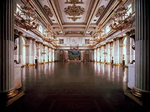 Diminishing Perspective Prints: Great Throne Hall by Giacomo Antonio Domenico Quarenghi