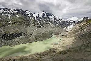 Mountain Chain Prints: Grossglockner mountain and shrinking Pasterze