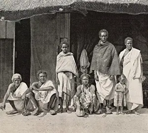 Medium Group Of People Prints: Group of Somali people in the Jardin d'Acclimatation