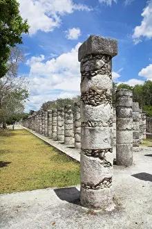 Architectural Prints: Group of the Thousand Columns, Chichen Itza Archaeological Site