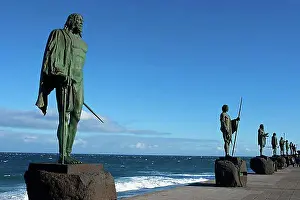 Geography Prints: Guanche kings, king, also called Menceys