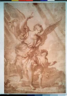 Mystery Prints: Guardian angel by Domenico Piola