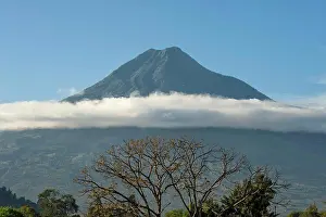 Guatemala Prints: Guatemala, Highlands, Antigua, View Of Aqua Volcano