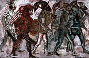 Indians Prints: Guerreros, Españoles e Indios Los Teules c