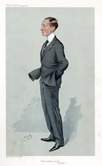 Cartoon Prints: Guglielmo Marconi (1874-1937) Italian physicist and inventor