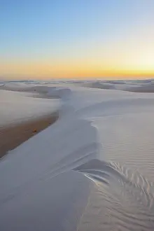 Arid Prints: Gypsum desert White Sands National Monument New Mexico