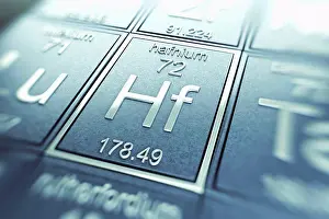 Metallic Prints: Hafnium (Chemical Element)