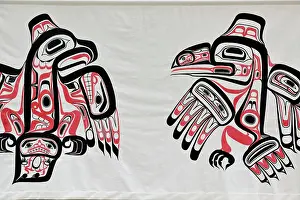 Inscription Prints: Haida art in the foyer of the Haida Museum