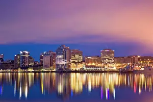Citylife Prints: Halifax skyline at night, Halifax, Nova Scotia, Canada