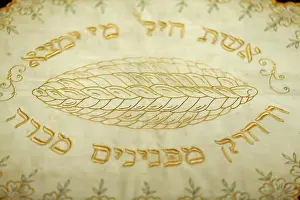 Textile Prints: Hallah cover. The jewish Museum New York. New York. USA