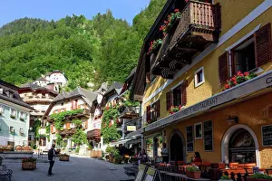Alps Prints: Hallstatt, Marktplatz (Market Square) in Austria