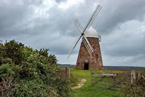 Farm Prints: HALNAKER, SUSSEX/UK - SEPTEMBER 25 : View of Halnaker Windmill in Halnaker Sussex on September 25