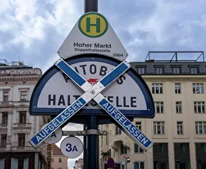 Objekt Prints: haltestelle, wien, hoher markt