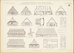 Druck Prints: Hamann, Raspe, Zingelmann, farmhouses