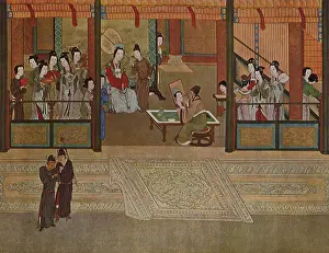 Paints Prints: Han Palace Scene, Ying, Qiu