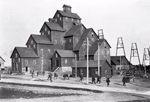 Unitedstates Prints: Hancock, Michigan: c. 1900 The Quincy Mine No