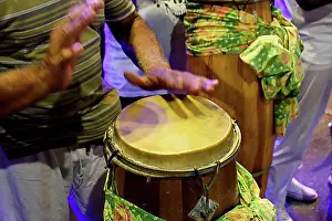 Sound Prints: Hand drums called atabaque in Brazil used during a typical Umbanda ceremony