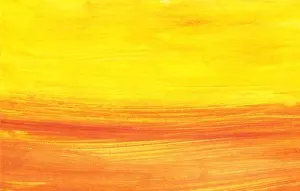 Watercolor Prints: Handpainted abstract sunset background