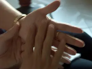 Contact Prints: Hands touching