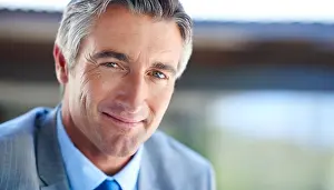 Successful Prints: Happy, lawyer and portrait of mature businessman with company pride