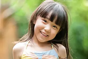 Asian And Indian Ethnicities Prints: Happy little girl