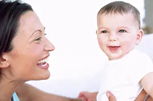 Maternal Prints: Happy mother and baby girl