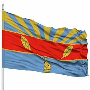 2016 Prints: Harare City Flag on Flagpole Harare City Flag on Flagpole